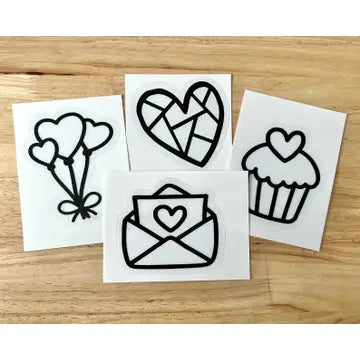 Valentine Suncatcher Sticker Craft Kit Set for Kids