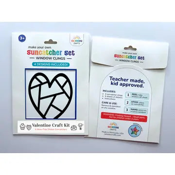 Valentine Suncatcher Sticker Craft Kit Set for Kids