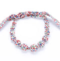 Toddler Girls Fabric Necklace - Pastel Floral (Age 3-8)