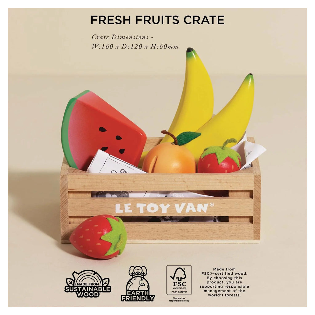 Assorted Fruit and Vegetable Wood Toy For Kids