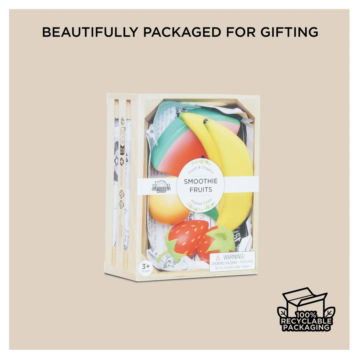 Assorted Fruit and Vegetable Wood Toy For Kids