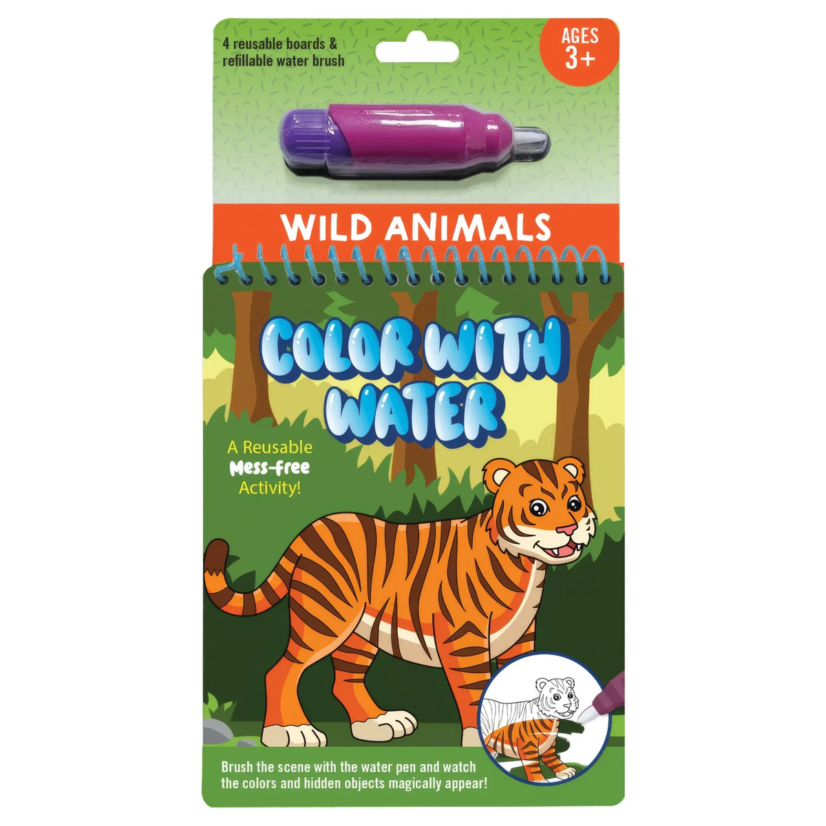 Color With Water - Wild Animals