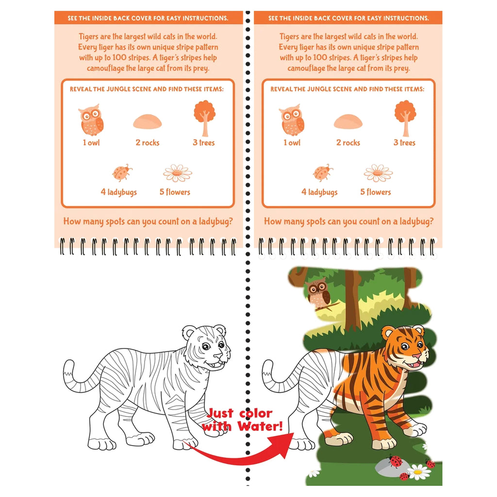 Color With Water - Wild Animals