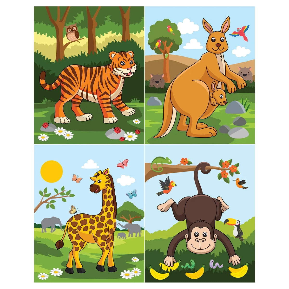 Color With Water - Wild Animals