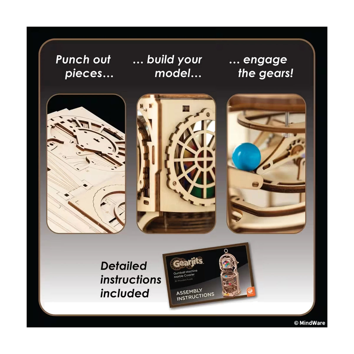 Gearjits Gumball Machine Marble Coaster