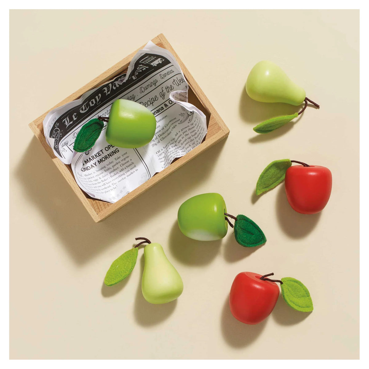 Orchard Fruits Wooden Market Crate