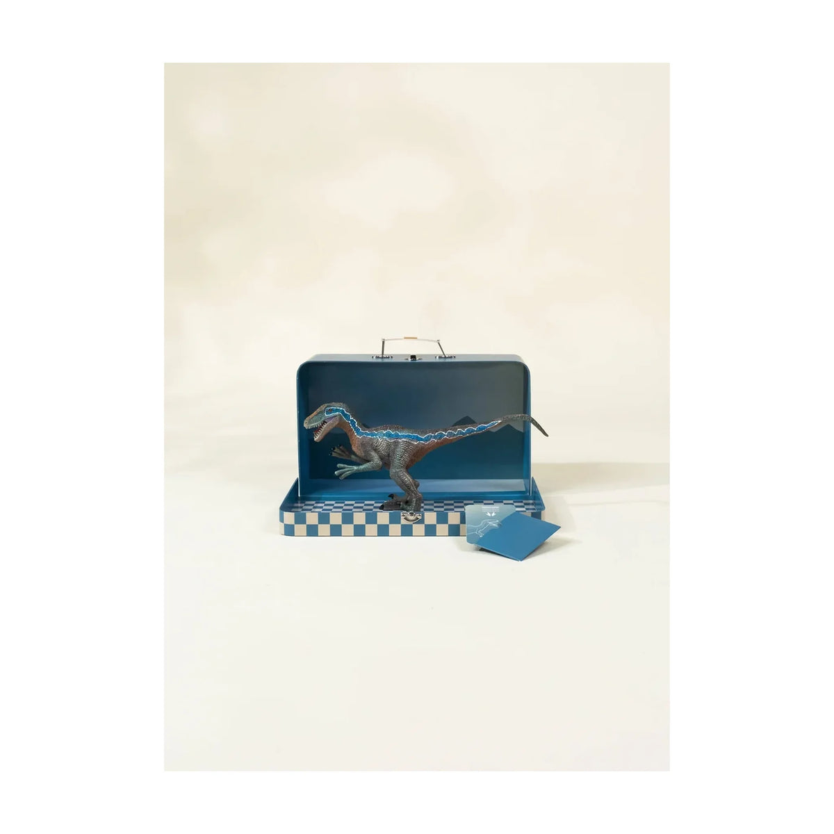 Velociraptor Dinosaur in a Collectible Box