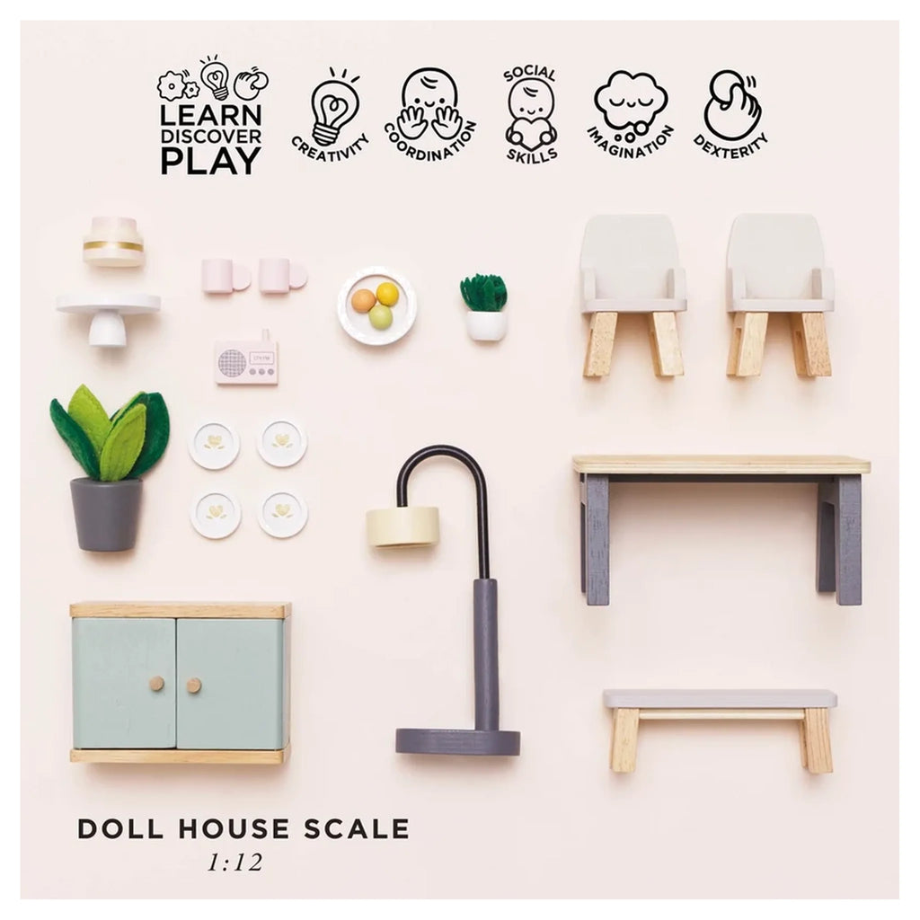 Wooden Dolls House Dining Room