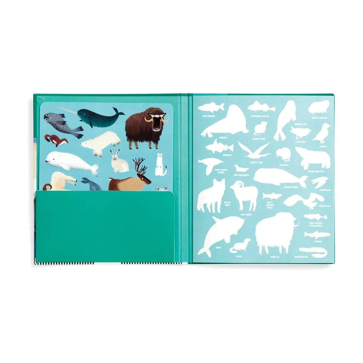 Arctic Life Reusable Sticker Play Activity Set by Mudpuppy, Ages 3+