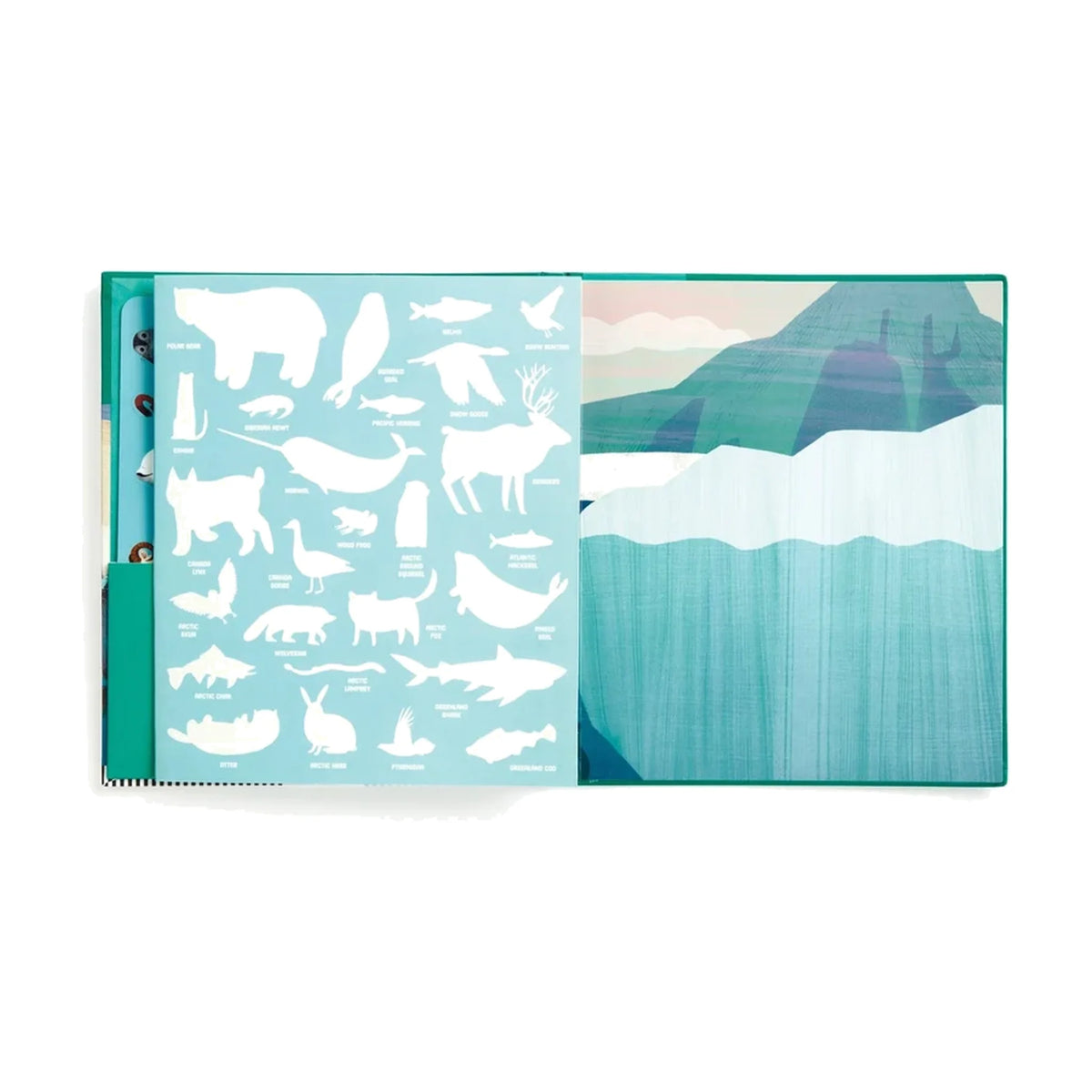 Arctic Life Reusable Sticker Play Activity Set by Mudpuppy, Ages 3+