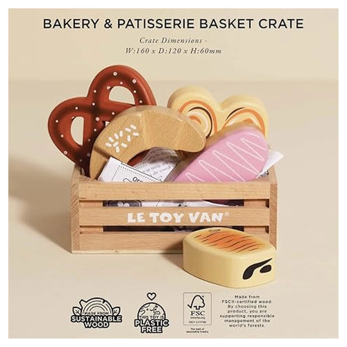 Bakery & Patisserie Wooden Market Crate