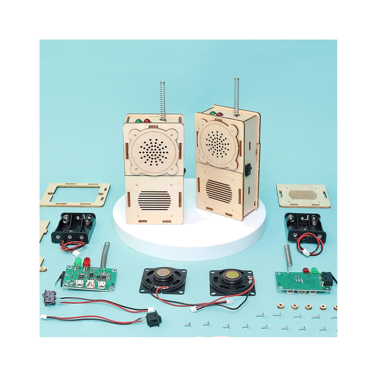 Build and Learn Walkie-Talkie STEM Kit (Set of 2)
