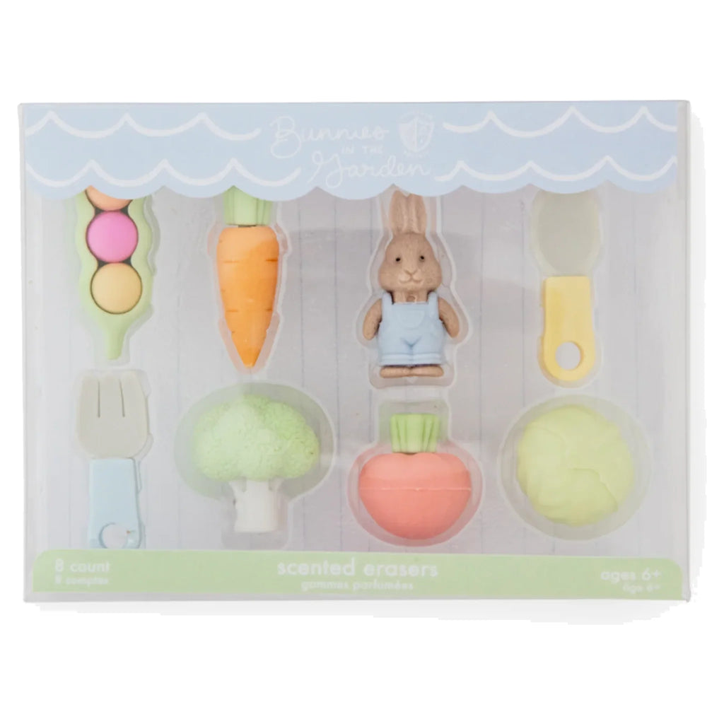 Bunnies In The Garden Eraser Set