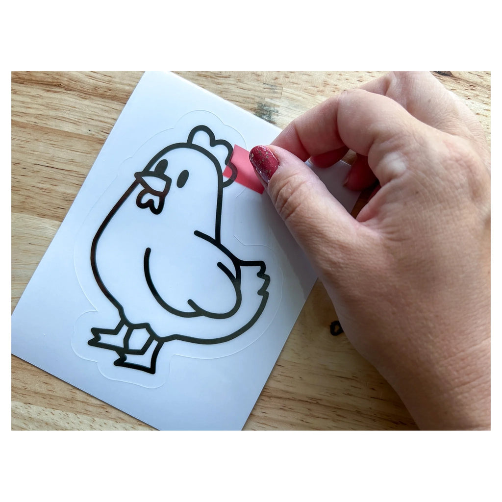 Chicken Suncatcher Sticker Craft Kit for Kids