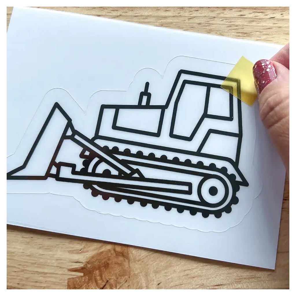 Construction Vehicle Suncatcher Sticker Craft Kit Set