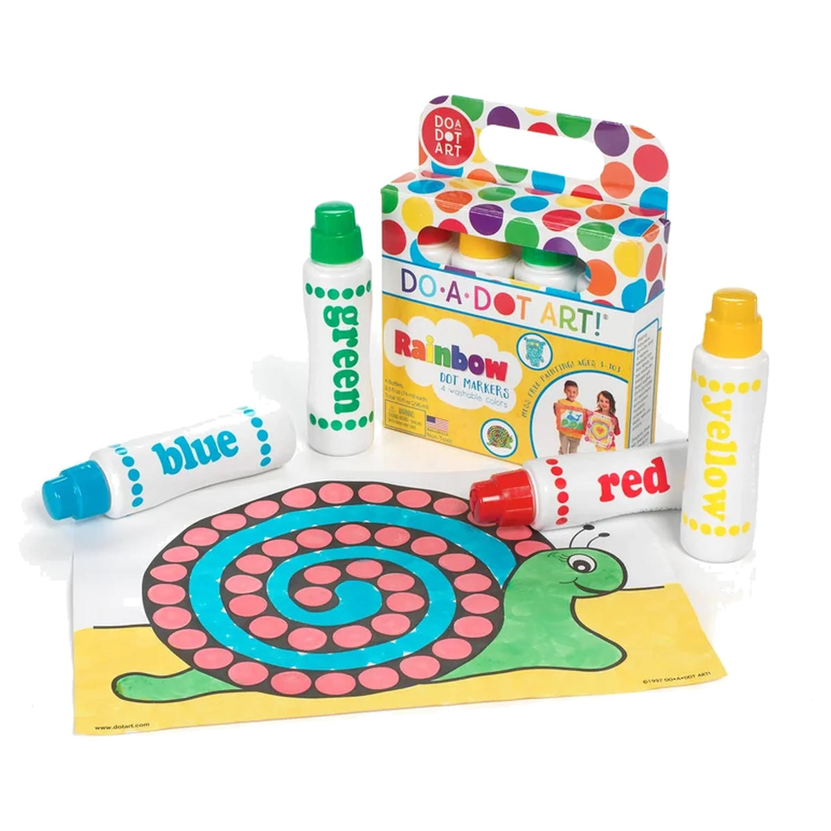 Do A Dot Art! Rainbow Dot Markers - Set of 4- Made in USA