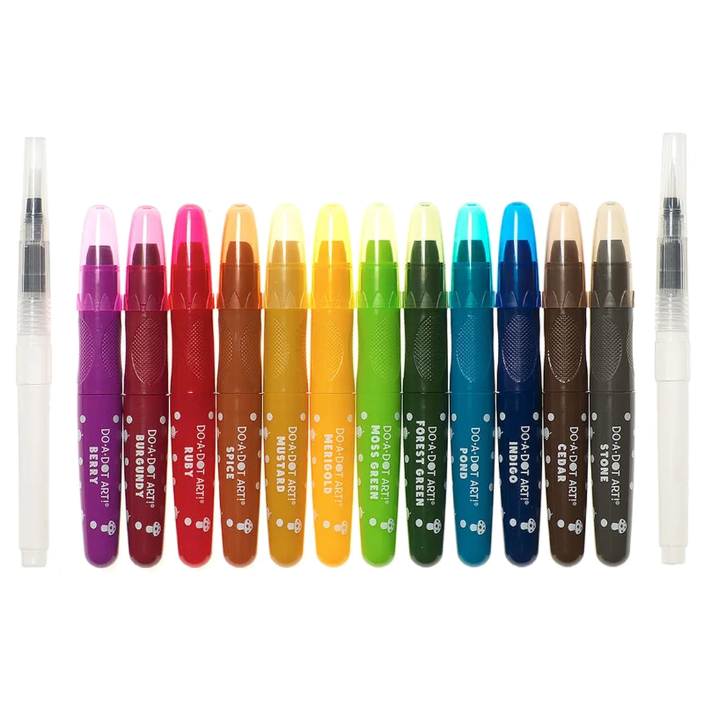 Do A Dot Art! Woodland Watercolor Crayons - 2 Refill Brushes