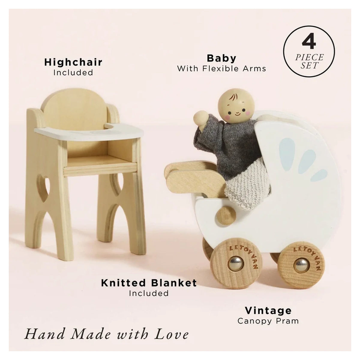 Dolls House Nursery & Baby Set