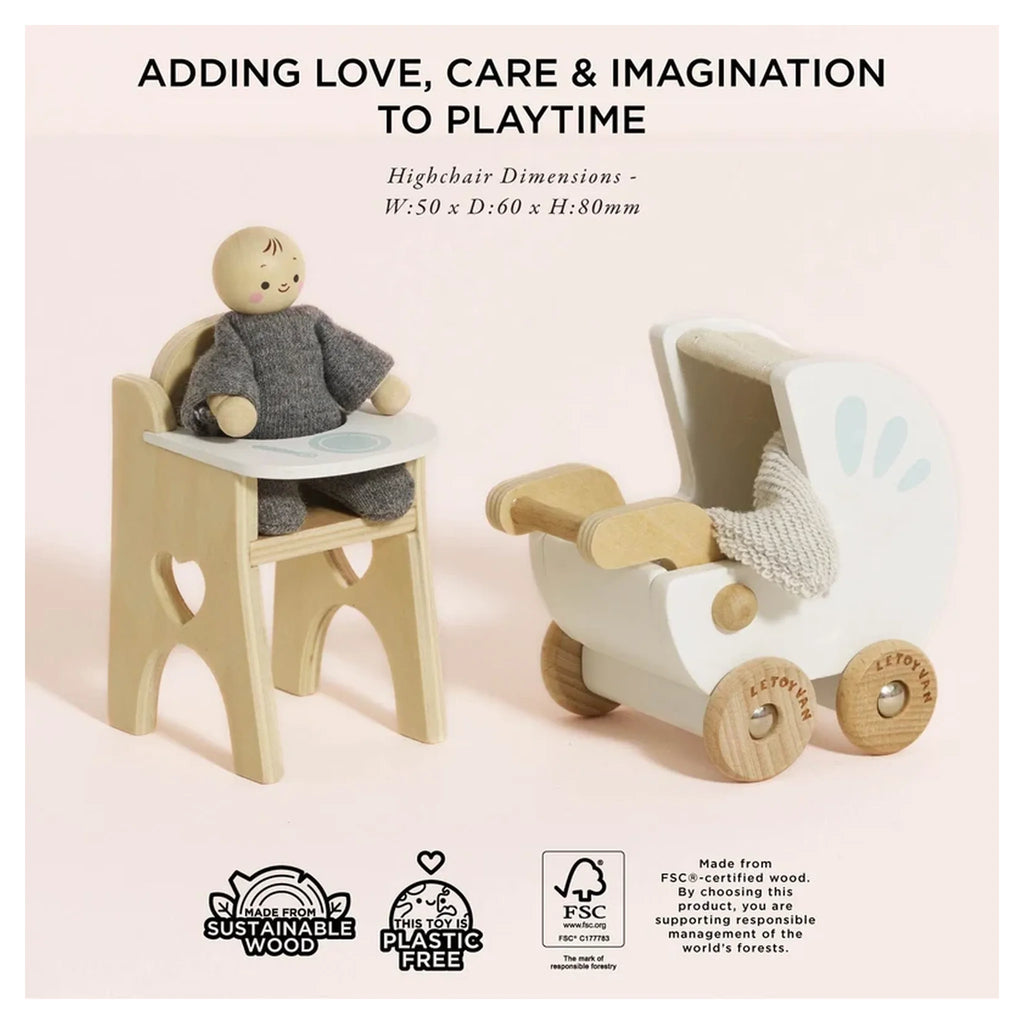 Dolls House Nursery & Baby Set