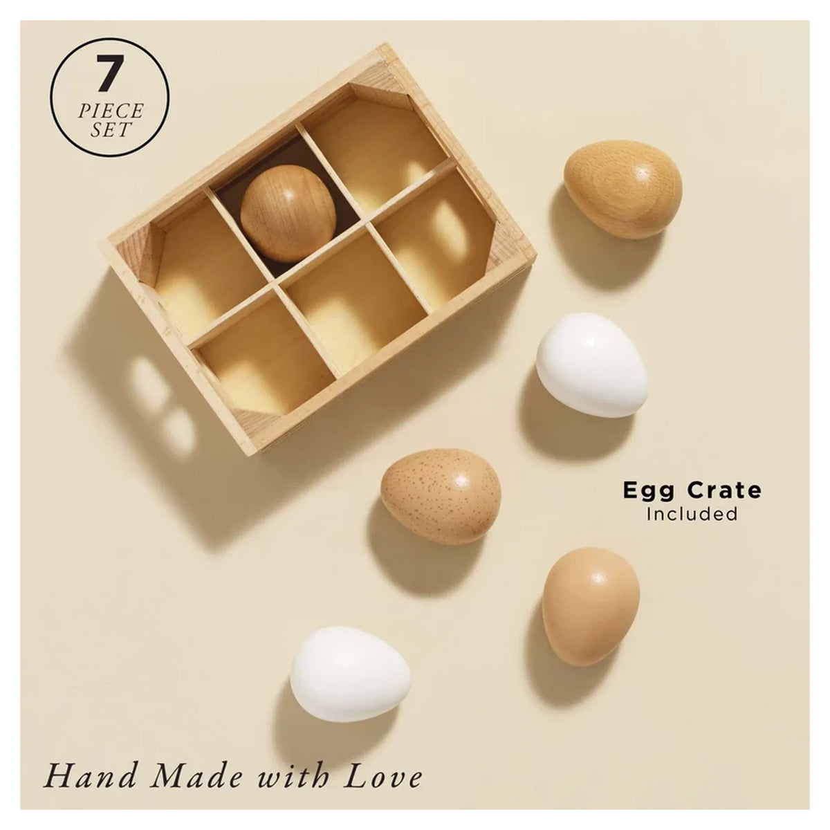 Farm Eggs Wooden Market Crate
