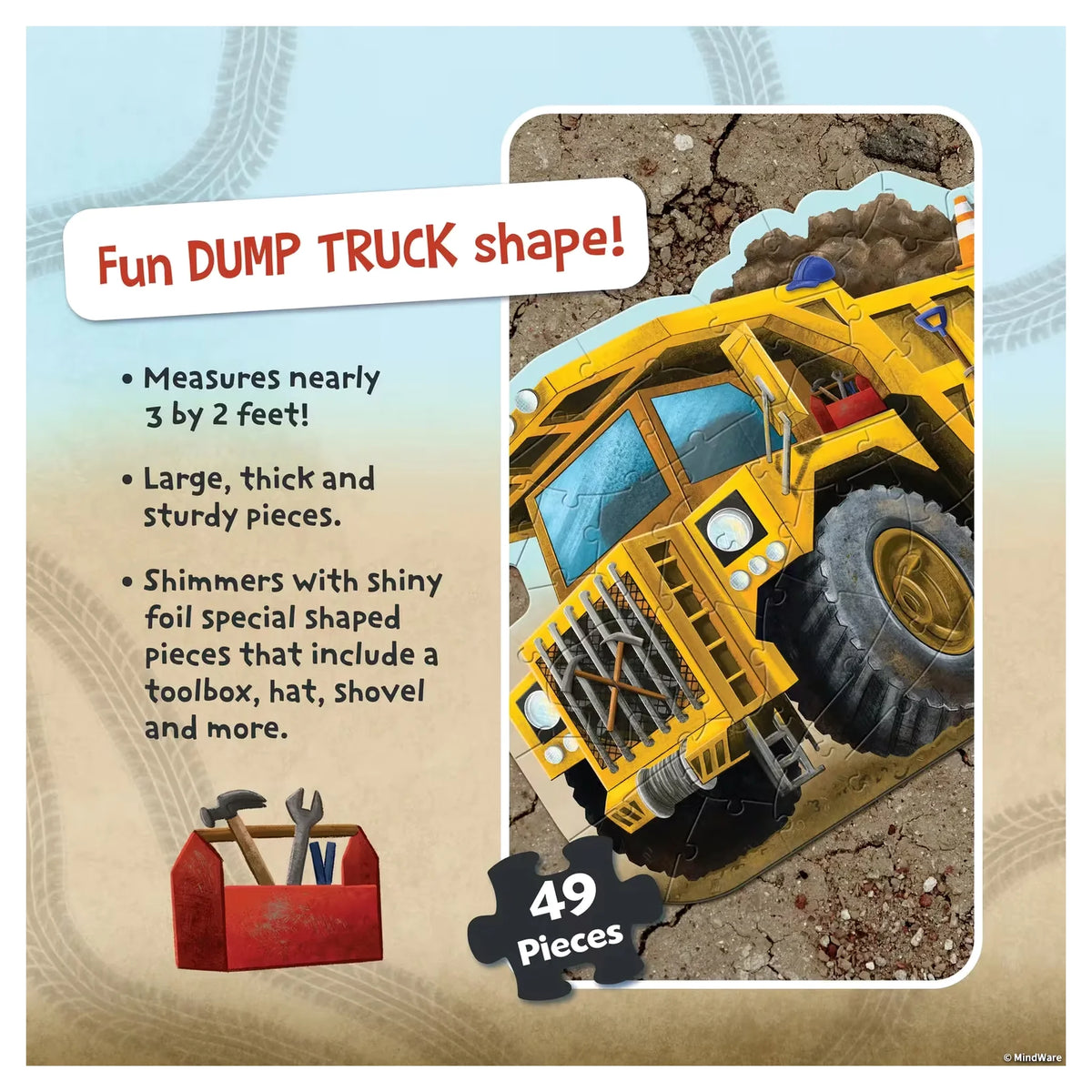 Floor Puzzle: Dump Truck