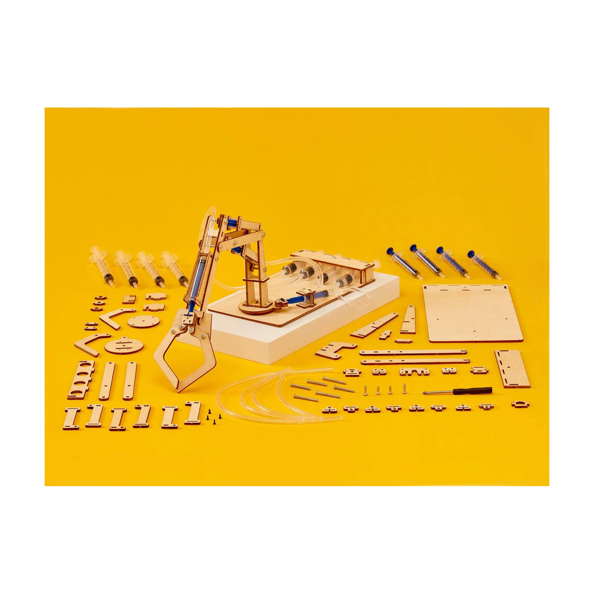 Hydraulic Robotic Arm DIY Kit, Educational STEM Toy for Kids