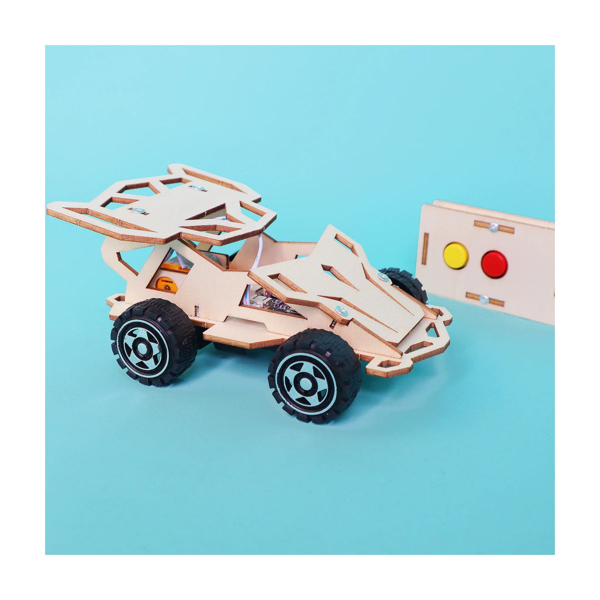 Infrared Remote Controlled Car DIY Kit, Educational STEM Toy