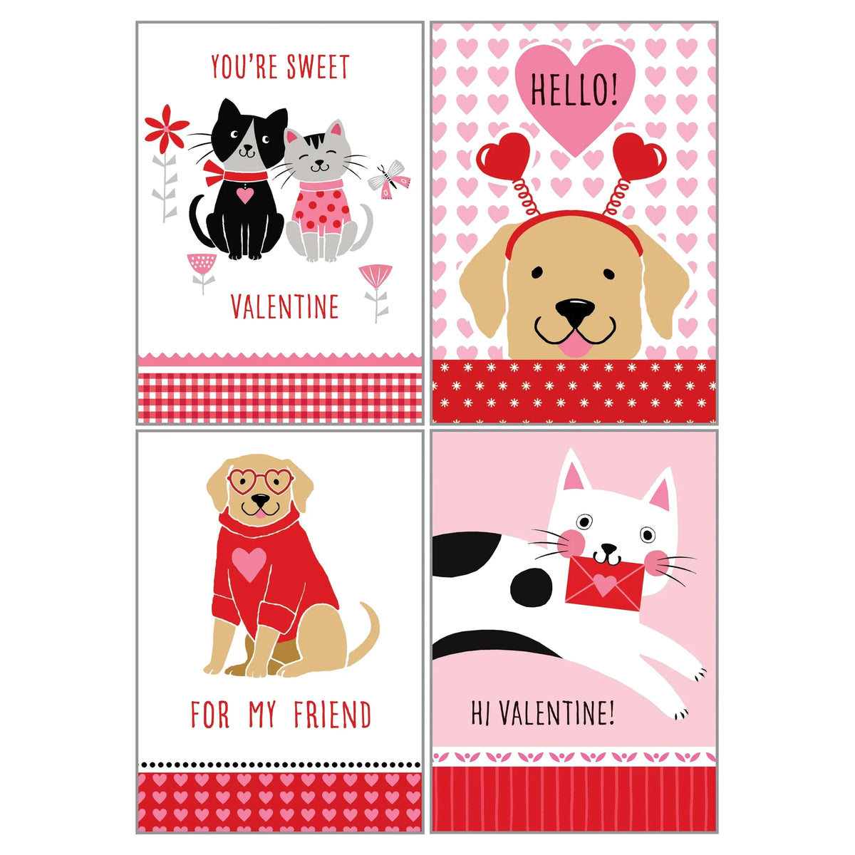 Kids Valentine Pack - Cats & Dogs
