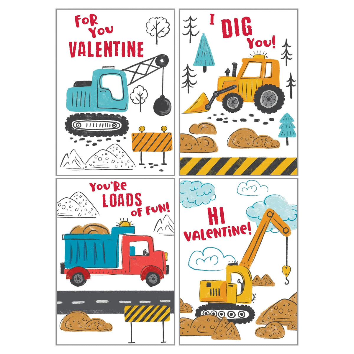 Kids Valentine Pack - Construction Time