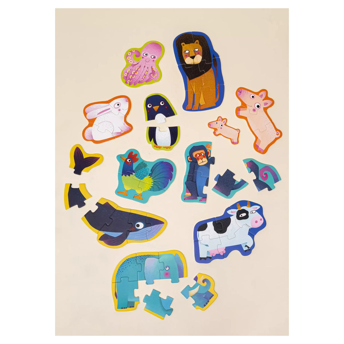 Level Up Puzzles Level 1 -The animals (10 puzzles)