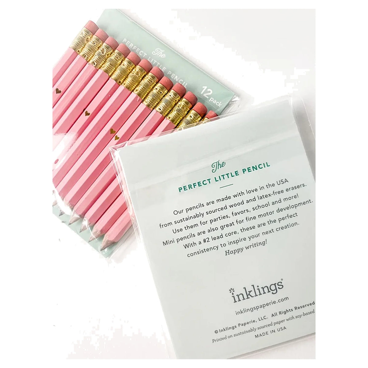 Mini Pencils - Hugs and Kisses