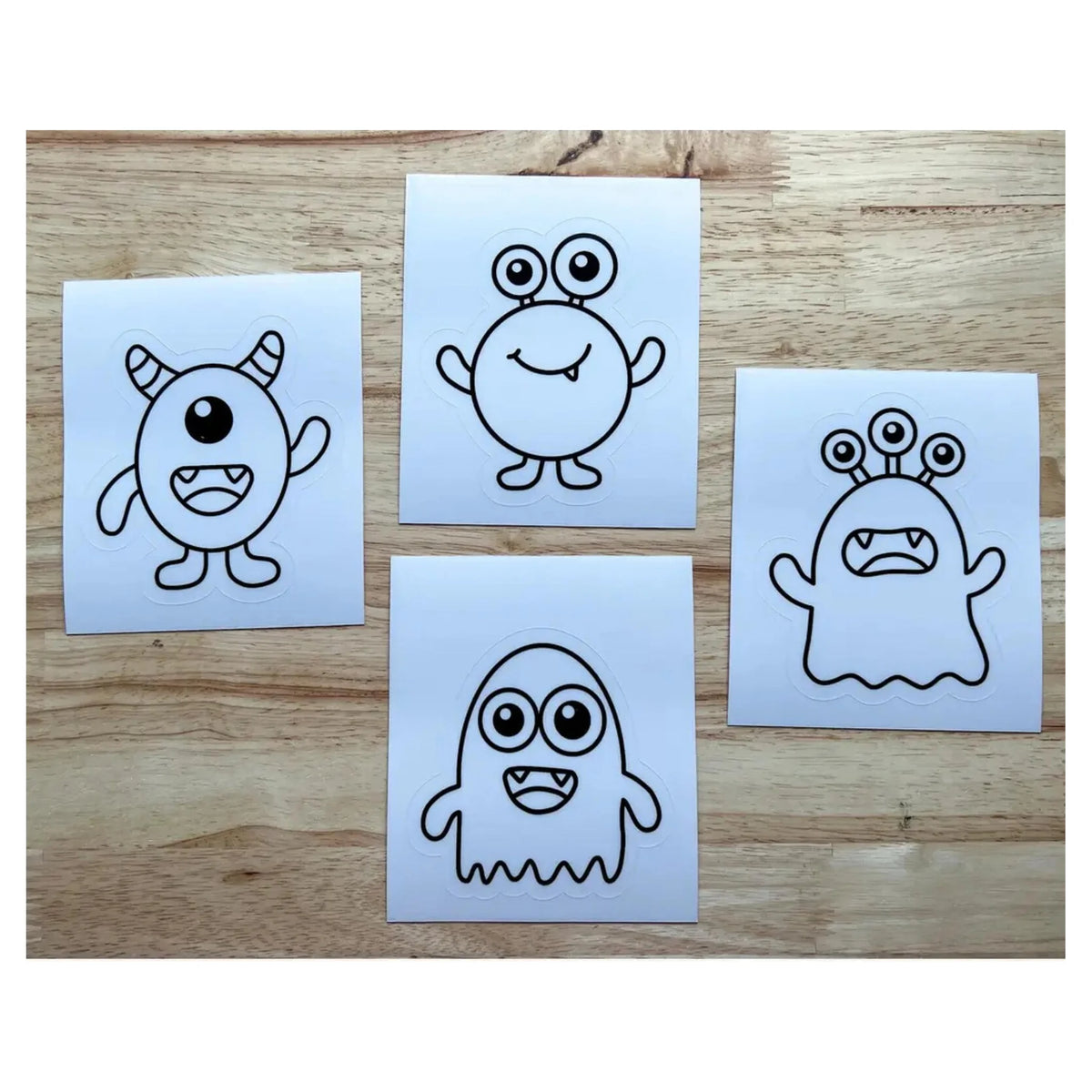 Monster Suncatcher Sticker Craft Kits for Kids