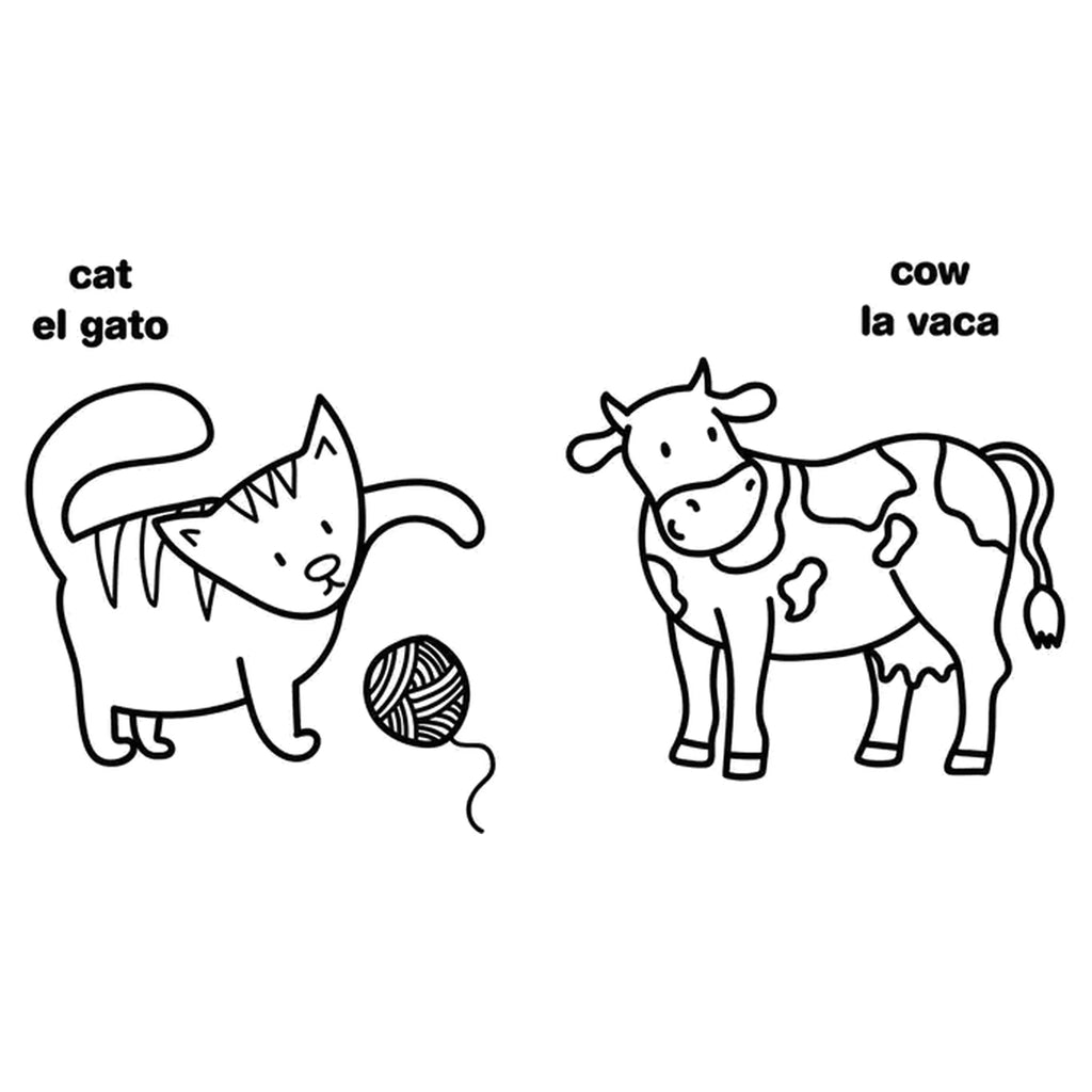 My First Big Book of Bilingual Coloring Animals: Spanish by Little Bee Books