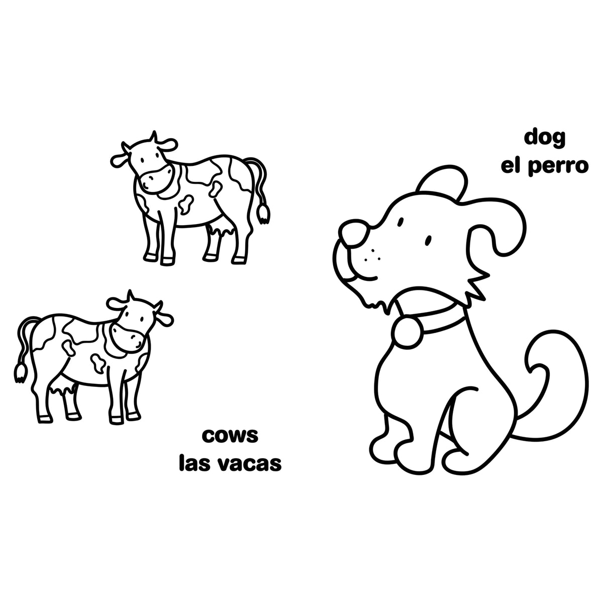 My First Big Book of Bilingual Coloring Animals: Spanish by Little Bee Books
