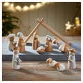 Natural Wood Nativity Set