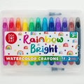 Do A Dot Art! Rainbow Bright Watercolor Crayons - 2 Brushes