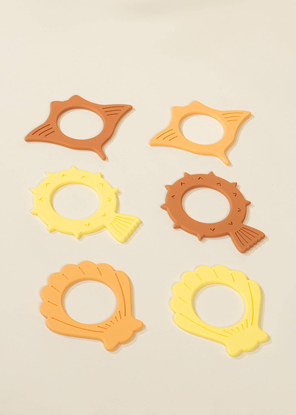 Set of 6 Silicone Diving Rings Pool Toys