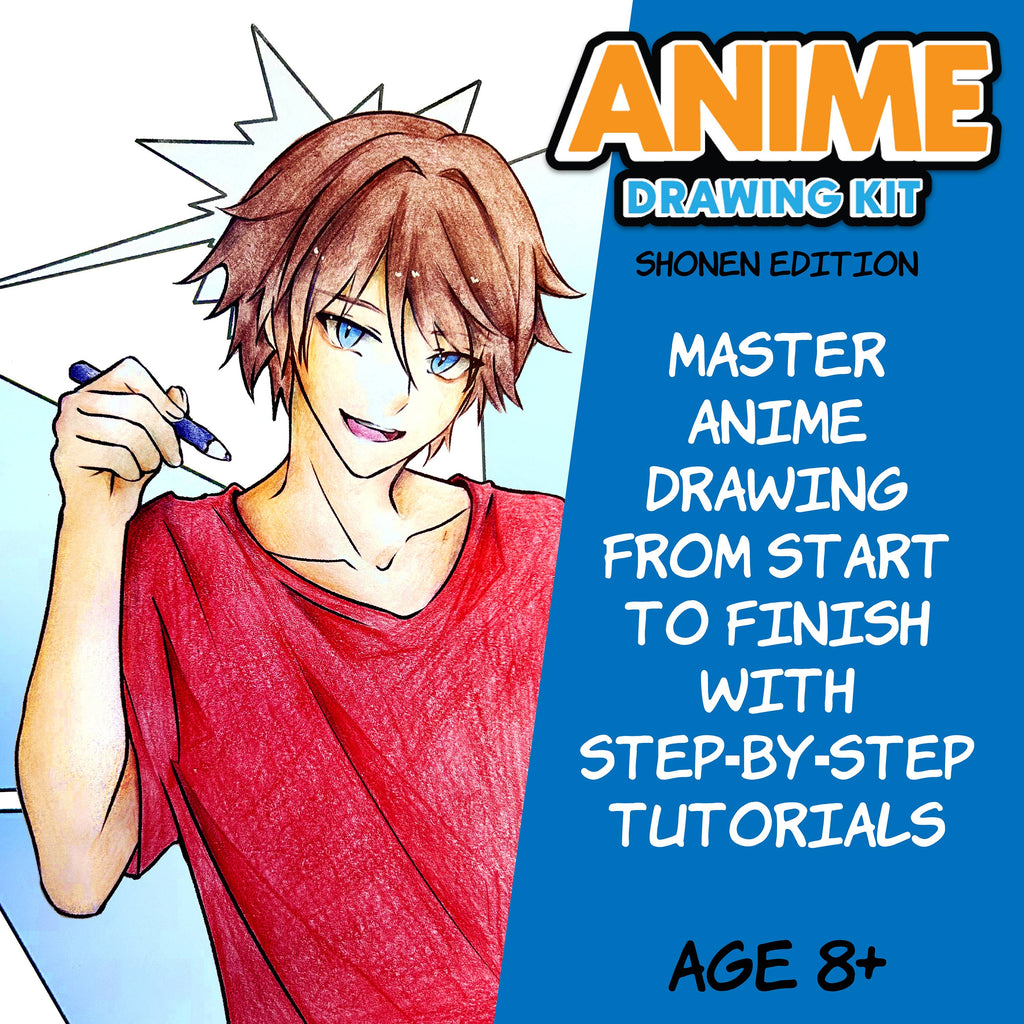Anime Drawing - Shonen Edition Drawing Instruction Kit