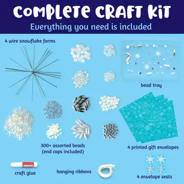 Beaded Snowflake Ornaments – Holiday Diy Craft For Kids