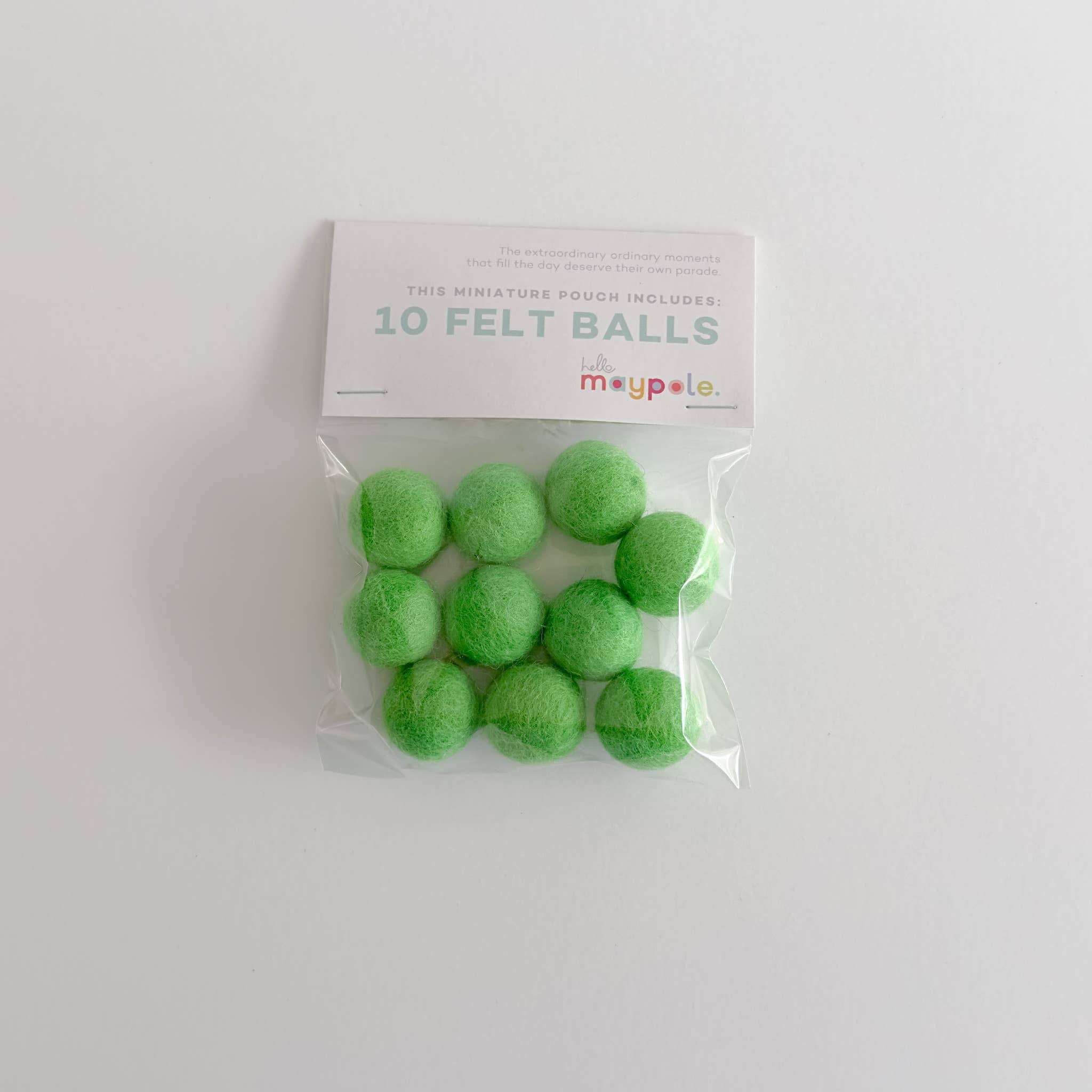 10 Felt Balls - Color Variety Slingshot Refill - Crafts