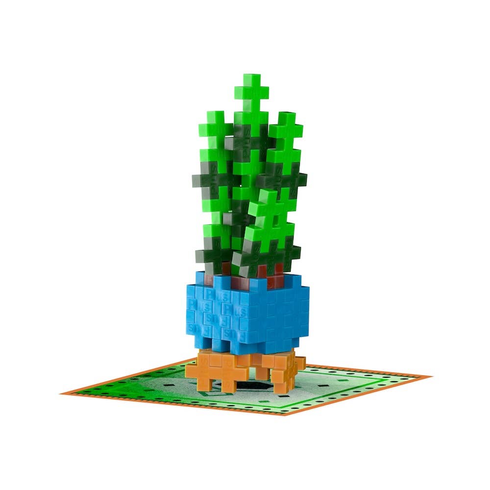 Plus-Plus Sassy Snake Plant Mini Building Set (50 Pcs)