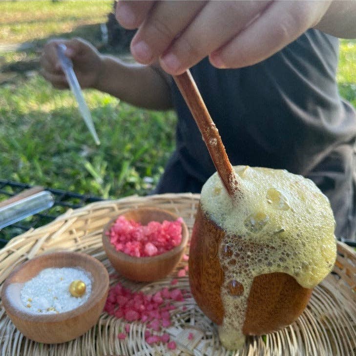 Wooden Cup And Spoon