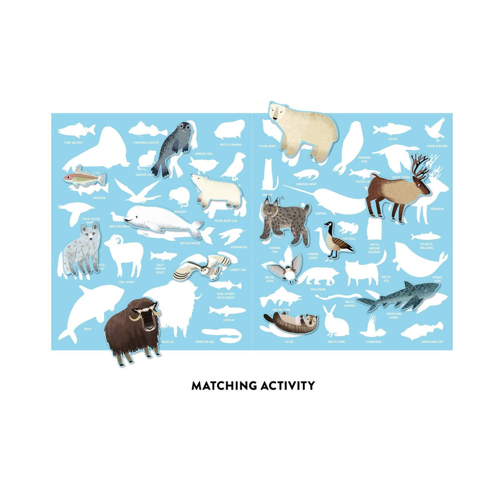 Arctic Life Reusable Sticker Play Activity Set by Mudpuppy, Ages 3+