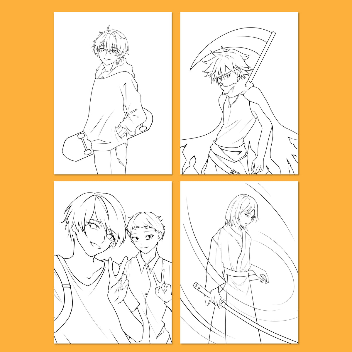 Anime Drawing - Shonen Edition Drawing Instruction Kit