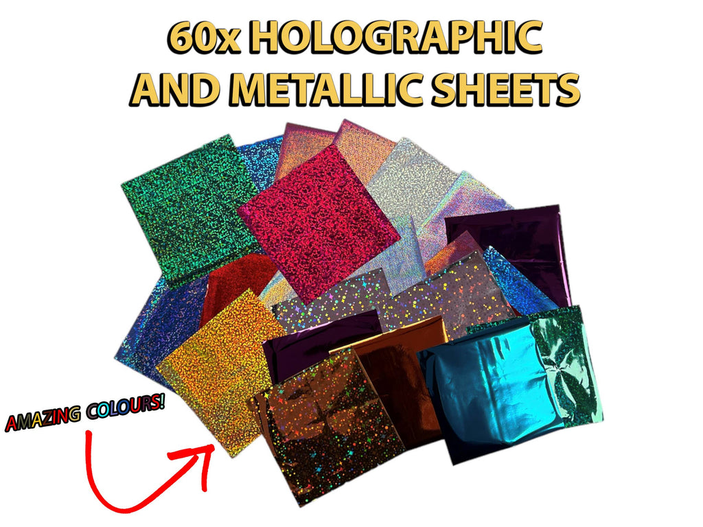Magic Foil Rainbow Sticker Art Kit – 150 Pack