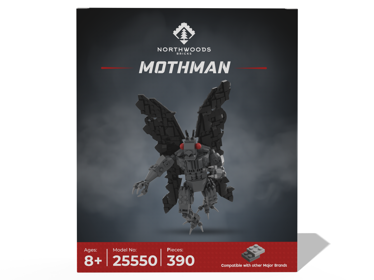 Mothman Brick Set (390 pc) by Northwood Bricks