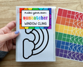 Rainbow Suncatcher Sticker Craft Kit for Kids