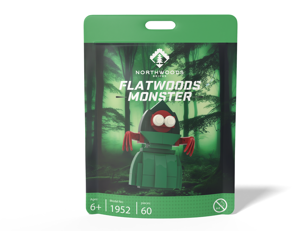 Mini Flatwoods Monster Brick Set (60pc) by Northwood Bricks