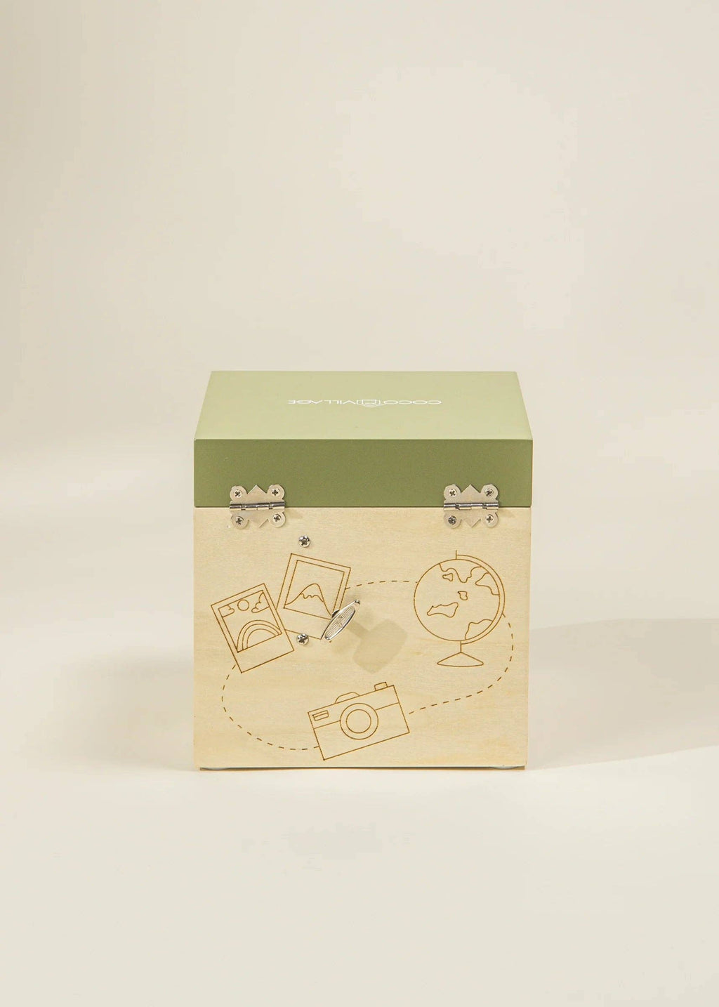 Wooden Musical Souvenir Box - Travel
