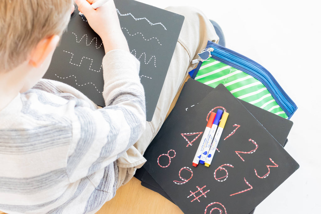 Jaq Jaq Bird Educational Bored Boards - 5 Piece Erasable Board Set for Kids